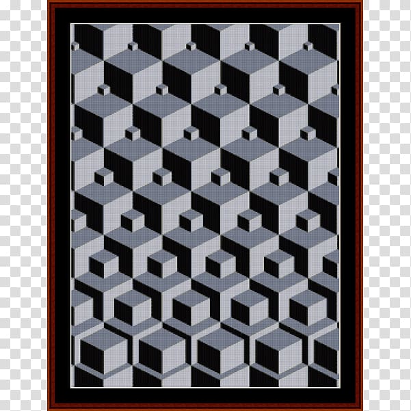 Geometry Op art Mural Drawing, cross stitch transparent background PNG clipart