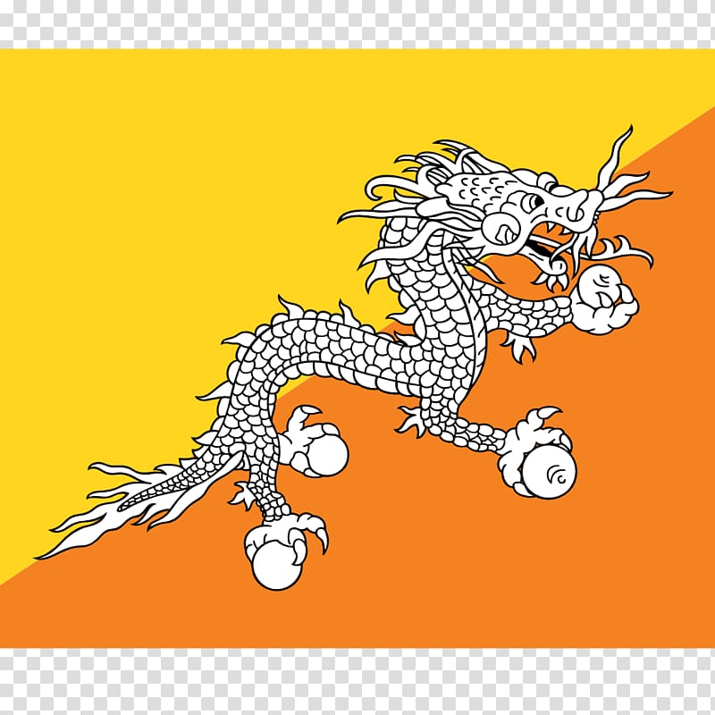 Flag of Bhutan Flags and Capitals Map, Flag transparent background PNG clipart