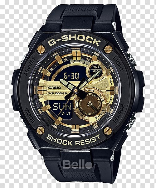 G-Shock Shock-resistant watch Casio Water Resistant mark, gst transparent background PNG clipart