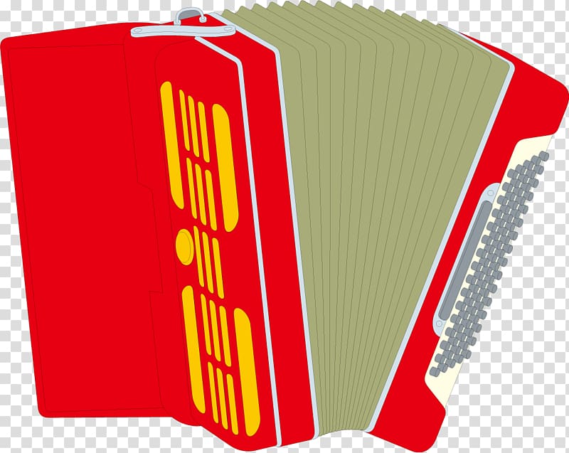 Accordion Musical instrument Cartoon , red accordion transparent background PNG clipart