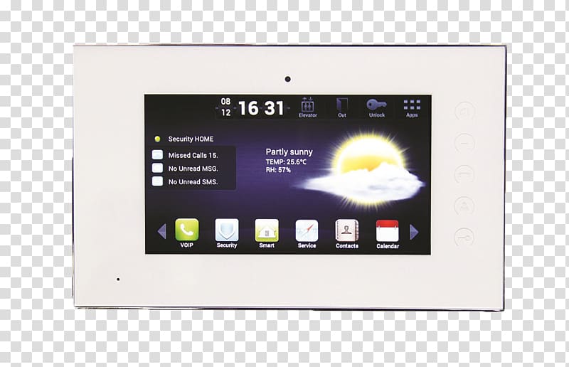 Display device Intercom IP camera Touchscreen System, touch screen transparent background PNG clipart