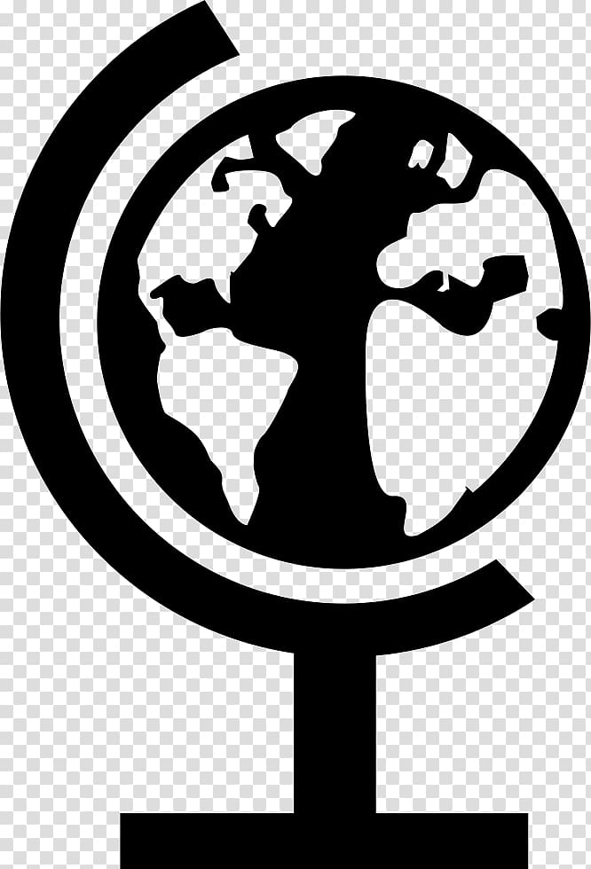 Globe Silhouette Black and white graphics Design, environmentally friendly transparent background PNG clipart