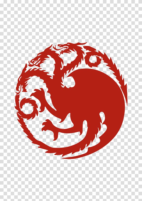 red dragon logo, Daenerys Targaryen House Targaryen Jaime Lannister House Lannister, House Targaryen transparent background PNG clipart