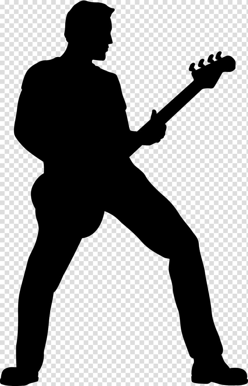 Guitarist Silhouette , band transparent background PNG clipart