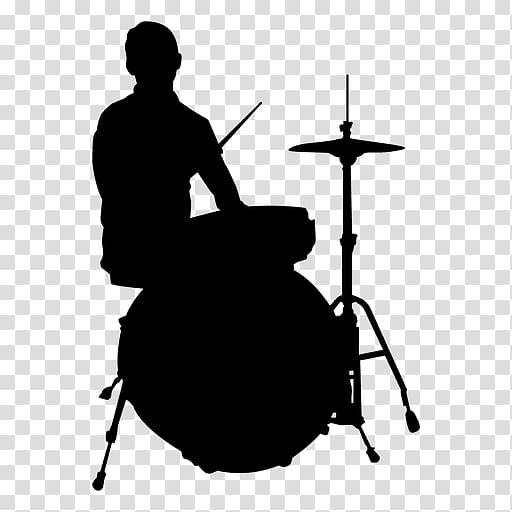 Drums Silhouette Drummer Music , Drums transparent background PNG clipart