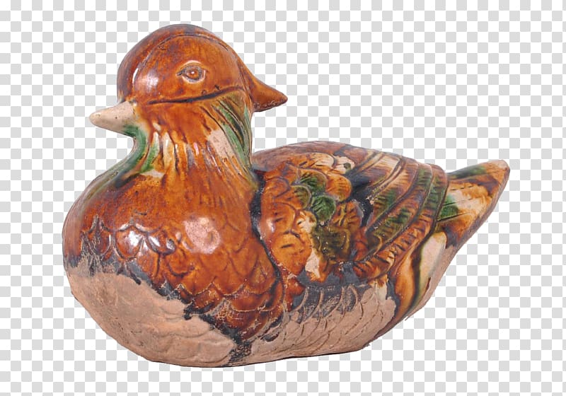 Duck Pottery Sancai, Tang duck transparent background PNG clipart