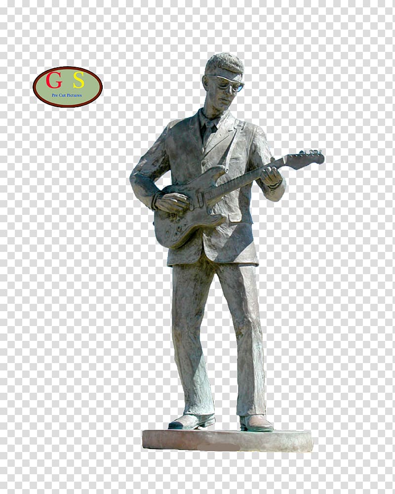Statue Bronze sculpture Figurine Buddy Holly Center, bob marley jimi hendrix transparent background PNG clipart