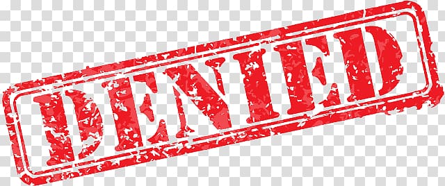 Denied transparent background PNG clipart