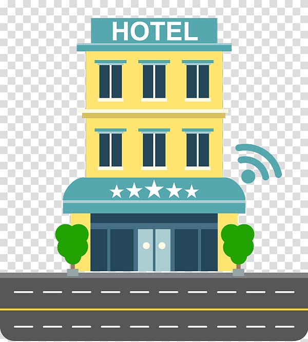 Infographic Hotel Building Wi-Fi , hotel transparent background PNG clipart