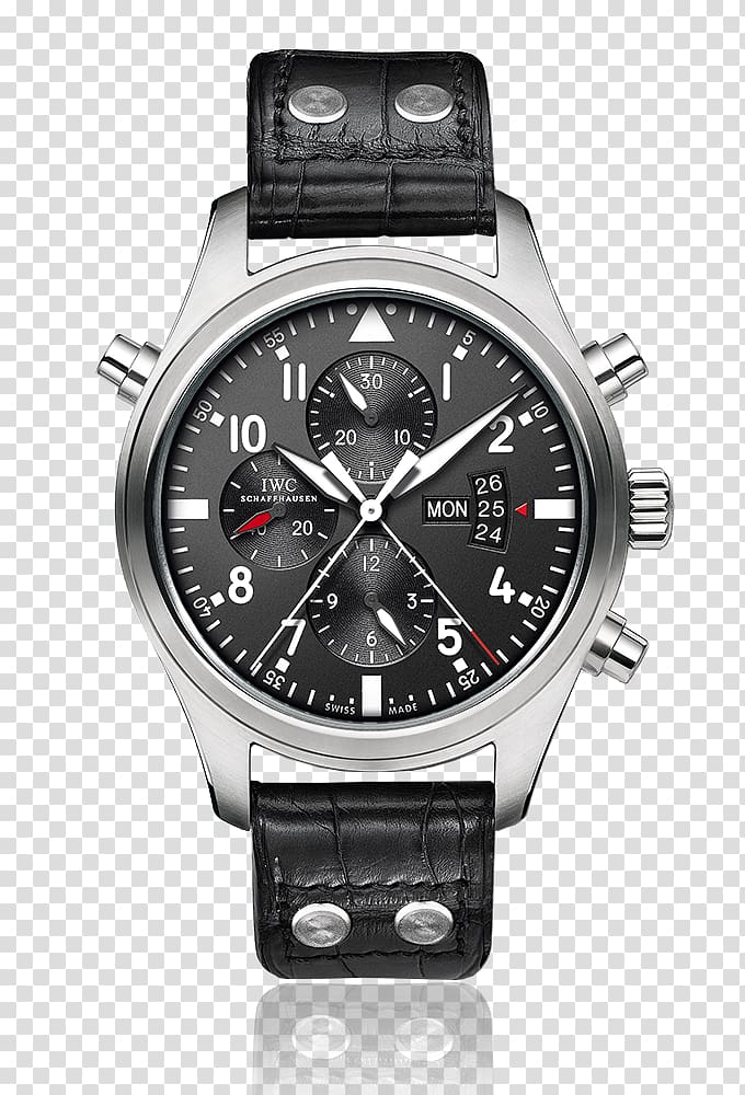 International Watch Company Schaffhausen Chronograph Annual calendar, watch transparent background PNG clipart