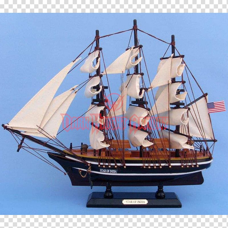 Star of India Wooden ship model Clipper, star ship transparent background PNG clipart