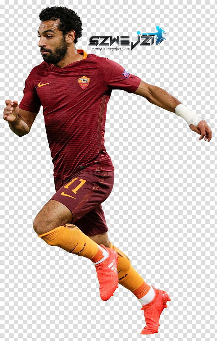 Mohamed Salah A.S. Roma Football player Sport Jersey, others transparent background PNG clipart