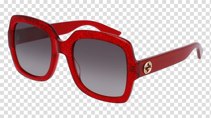 Gucci GG0036S Sunglasses Red Fashion, Sunglasses transparent background PNG clipart