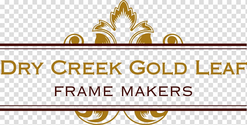 Dry Creek Gold Leaf Details Boutique Frames AUM Framing & Gallery, luxury logo transparent background PNG clipart