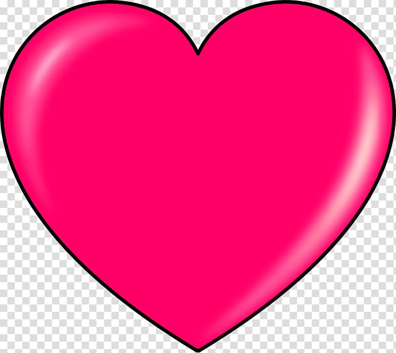 pink heart illustration, Pink Heart transparent background PNG clipart