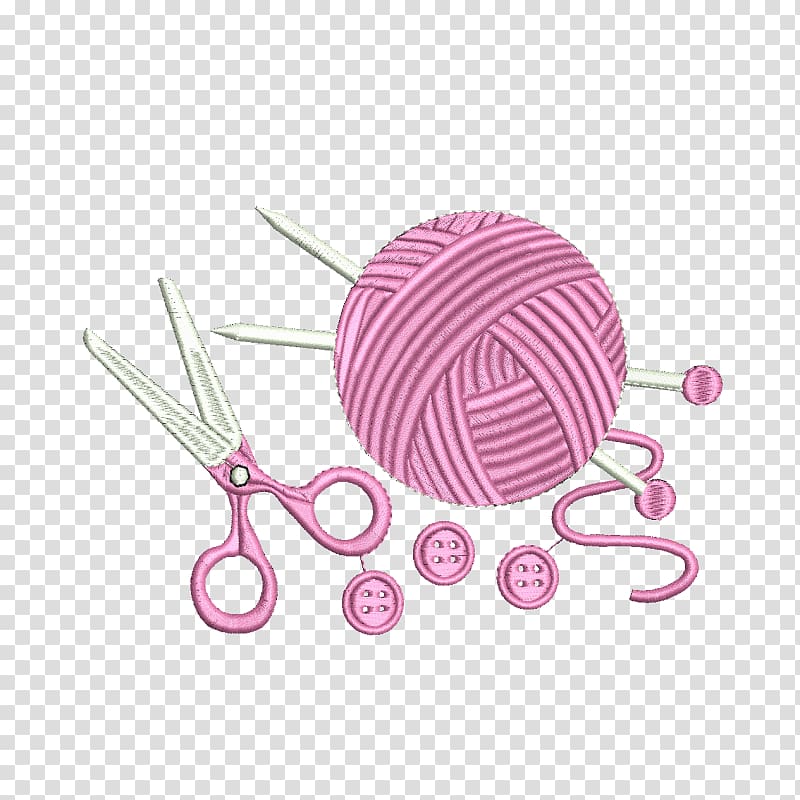 Floral Embroidery Floral design Knitting, transparent background PNG clipart