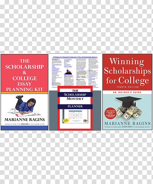 Winning Scholarships For College, Third Edition: An Insider's Guide Winning Scholarships for College, Fourth Edition: An Insider's Guide The Scholarship Monthly Planner, 2015/2016 Money, COMBO OFFER transparent background PNG clipart