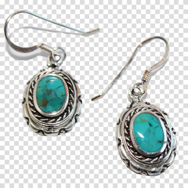 Turquoise Earring Body Jewellery Silver, Jewellery transparent background PNG clipart