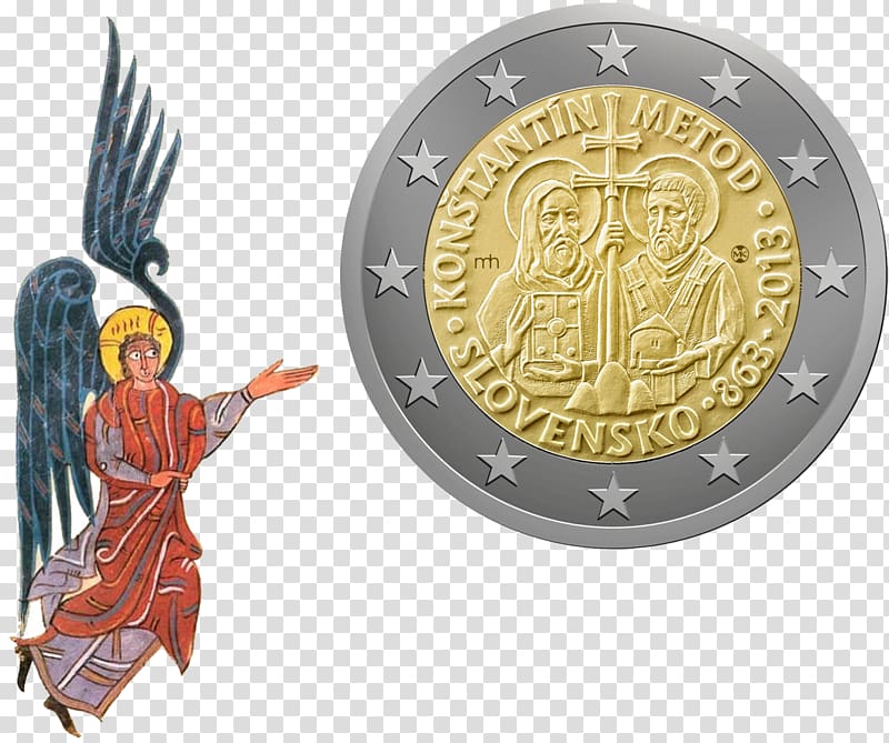 European Union 2 euro coin 2 euro commemorative coins Euro coins, Coin transparent background PNG clipart