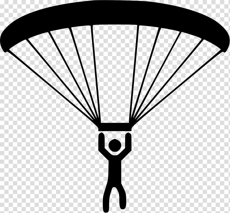 Paragliding Parachuting Parachute, parachute transparent background PNG clipart