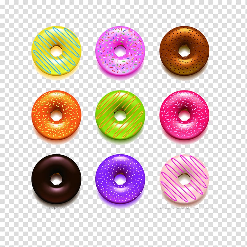 Doughnut Cupcake , circle transparent background PNG clipart
