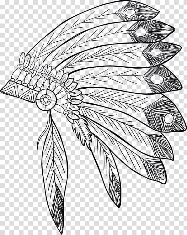 War bonnet Indigenous peoples of the Americas Native Americans in the United States Drawing Tribal chief, native transparent background PNG clipart