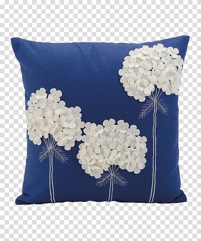 Throw pillow Cushion Furniture Felt, Nail flower pillow transparent background PNG clipart