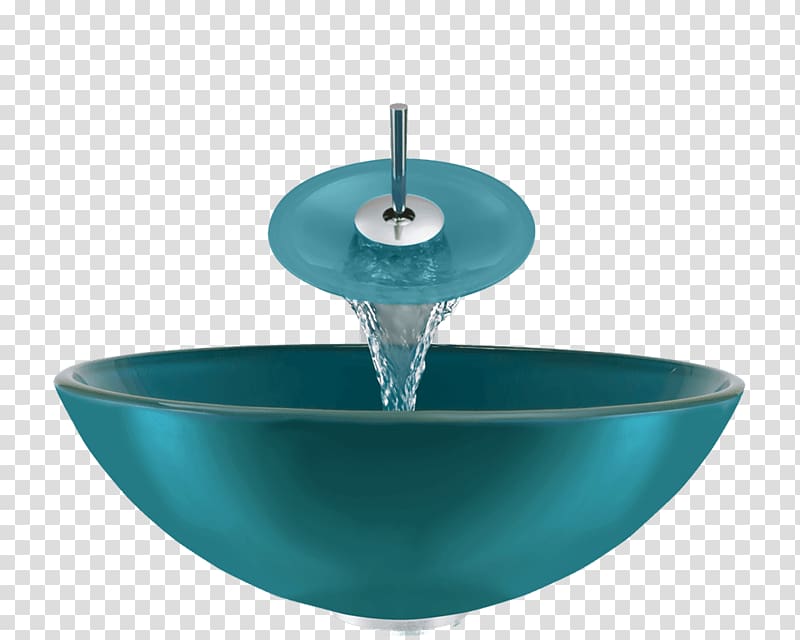 Turquoise Bowl sink Bathroom Chrome plating, sink transparent background PNG clipart
