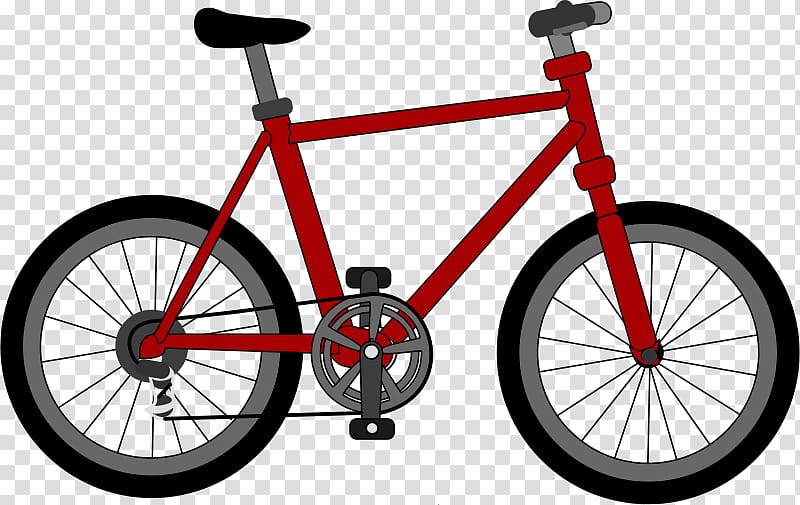 Bicycle Cycling Free content , Red cartoon bike transparent background PNG clipart