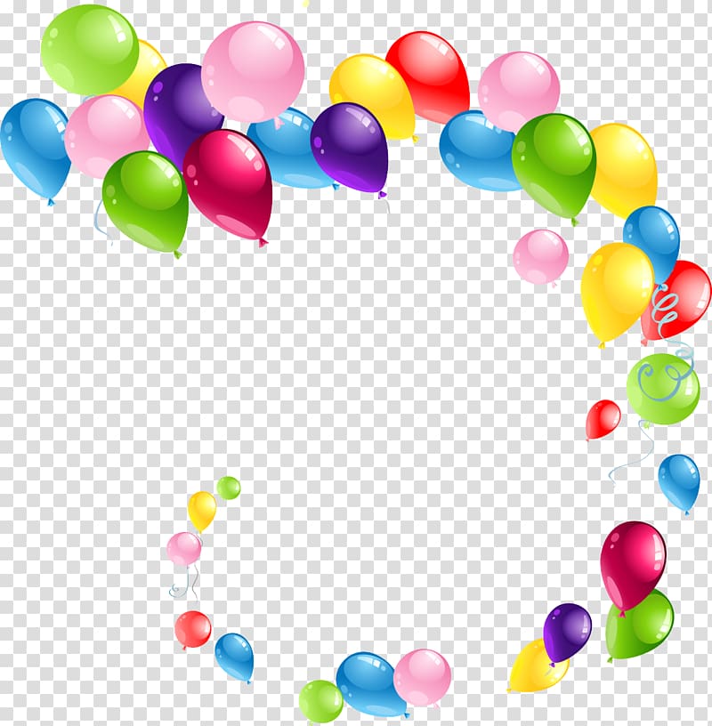 Balloon , Balloons 6, assorted-color balloon lot transparent background PNG clipart