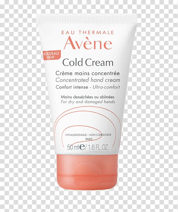 Avène Cold Cream Lotion Sunscreen, hand cream transparent background PNG clipart