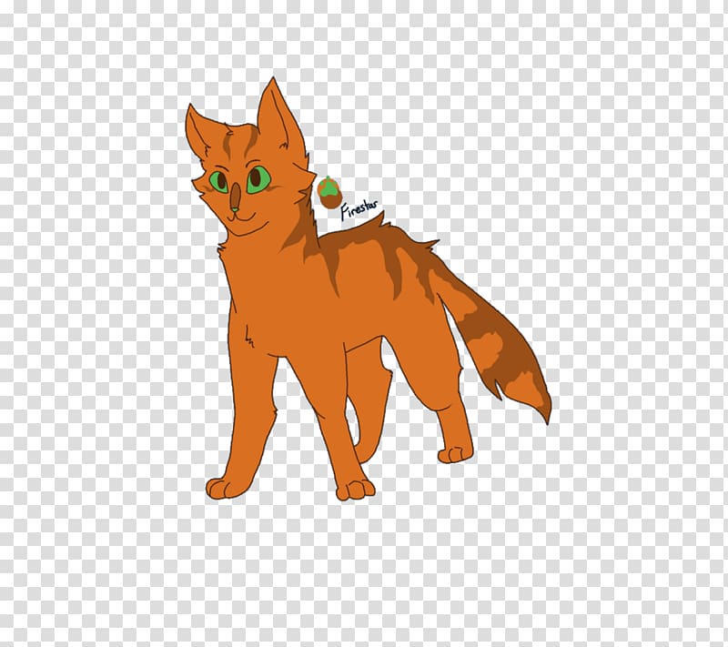 Cat Red fox Firestar Warriors Character, Cat transparent background PNG clipart