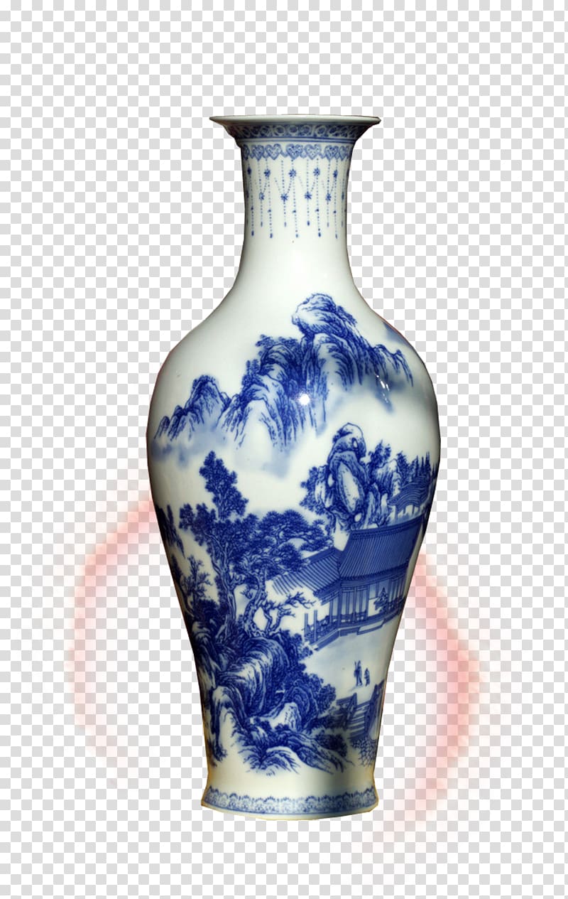 Jingdezhen Vase Blue and white pottery Ceramic, Ceramic Vase transparent background PNG clipart