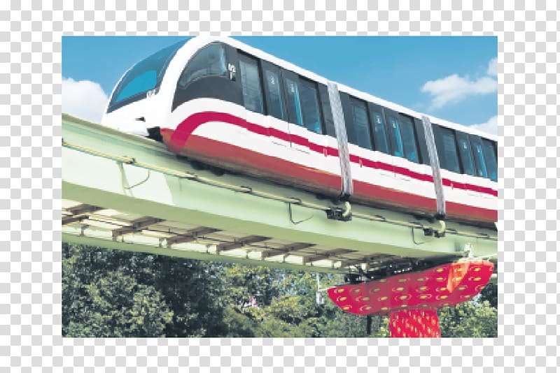 Train Disneyland Monorail System Rail transport, carnival ahead of schedule transparent background PNG clipart