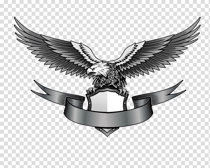 gray and white eagle illustration, Logo Eagle, Eagle logo , free transparent background PNG clipart