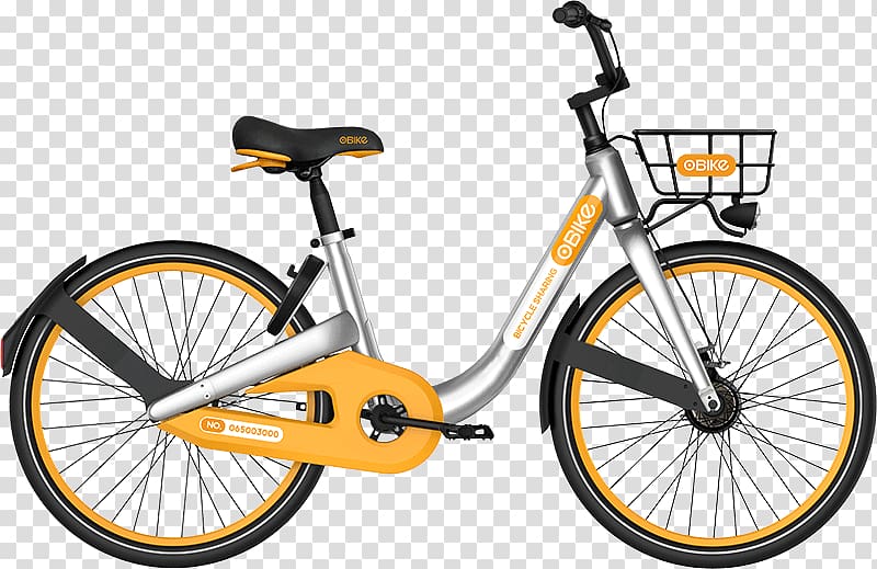 Bicycle sharing system oBike Cycling Singapore, Bicycle transparent background PNG clipart