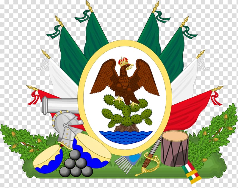 First Mexican Empire Flag of Mexico Mexican War of Independence, long transparent background PNG clipart