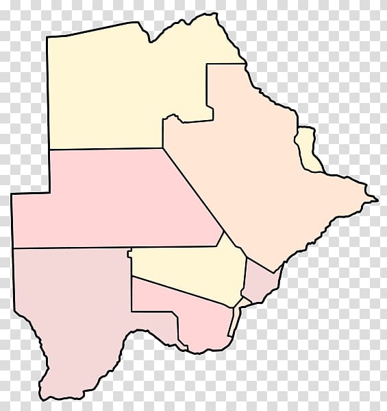 Kgalagadi District Southern District Blank map, map transparent background PNG clipart