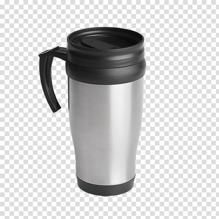 Mug Thermal insulation Thermoses Handle Stainless steel, Mug Cup transparent background PNG clipart
