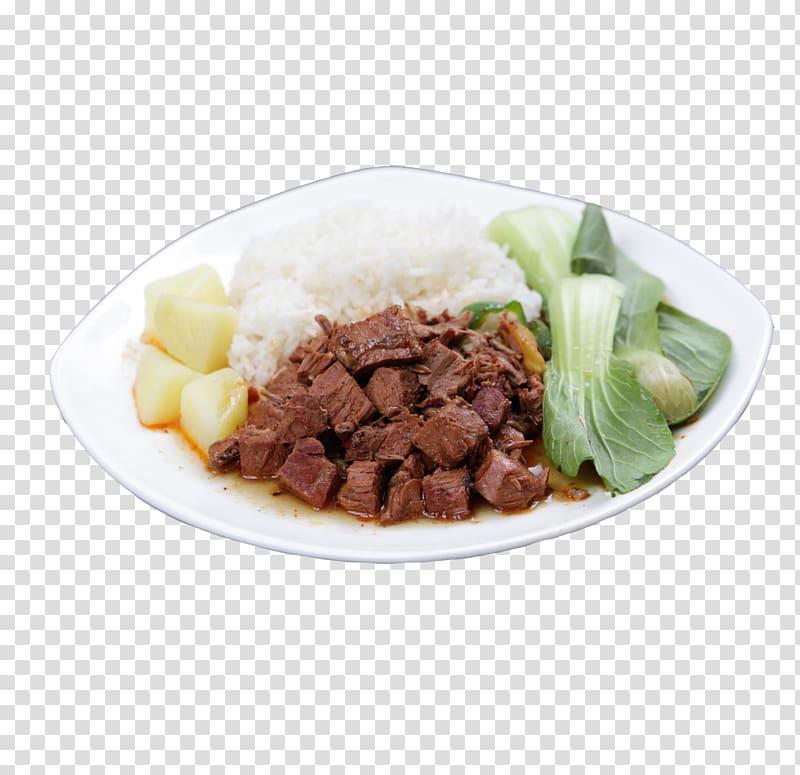 Black pepper Fried rice Gyu016bdon Pepper steak Beef, Black pepper beef rice in kind transparent background PNG clipart