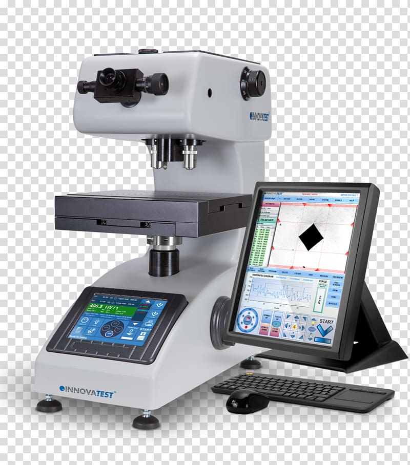 Vickers hardness test Indentation hardness Knoop hardness test Microscope, microscope transparent background PNG clipart