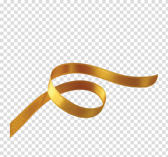 gold ribbon floating material transparent background PNG clipart