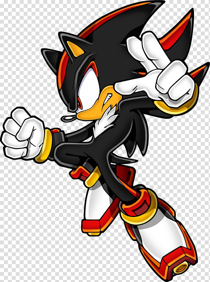 black and red Sonic , Sonic the Hedgehog Shadow the Hedgehog Sonic Advance 2 Sonic Heroes, shadow transparent background PNG clipart