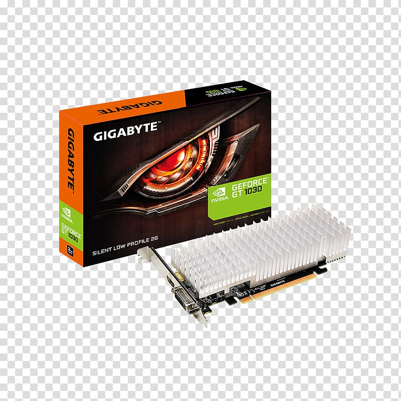 Graphics Cards & Video Adapters GDDR5 SDRAM GeForce PCI Express Gigabyte Technology, low speed fan transparent background PNG clipart
