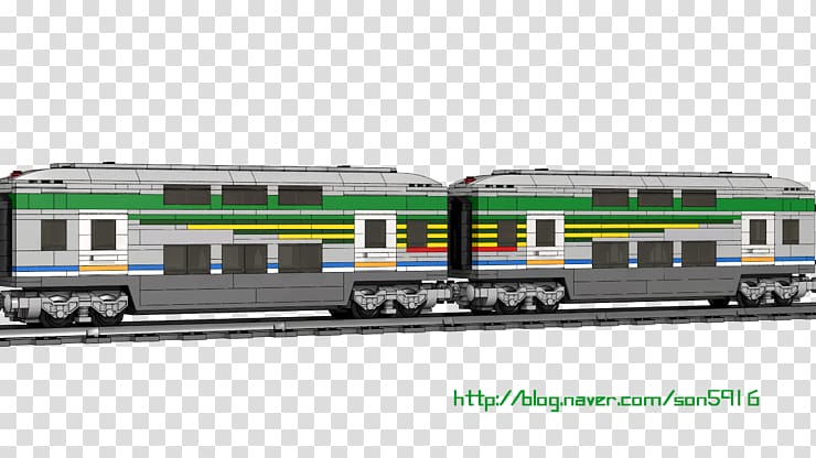 Passenger car Electric locomotive Rail transport Railroad car, double-deck transparent background PNG clipart