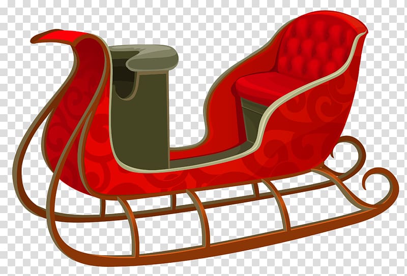 Sledding Santa Claus , santa sleigh transparent background PNG clipart