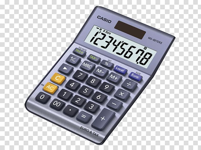 Casio Desk Calculator Casio SL-300VER Pocket calculator SL-310UC Casio SL310UC-BU, calculator transparent background PNG clipart