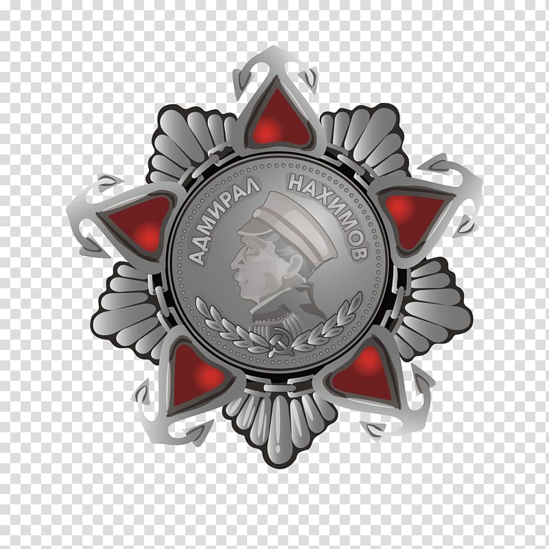 Military Medal Gold medal, Retro style Silver Medal of Honor transparent background PNG clipart