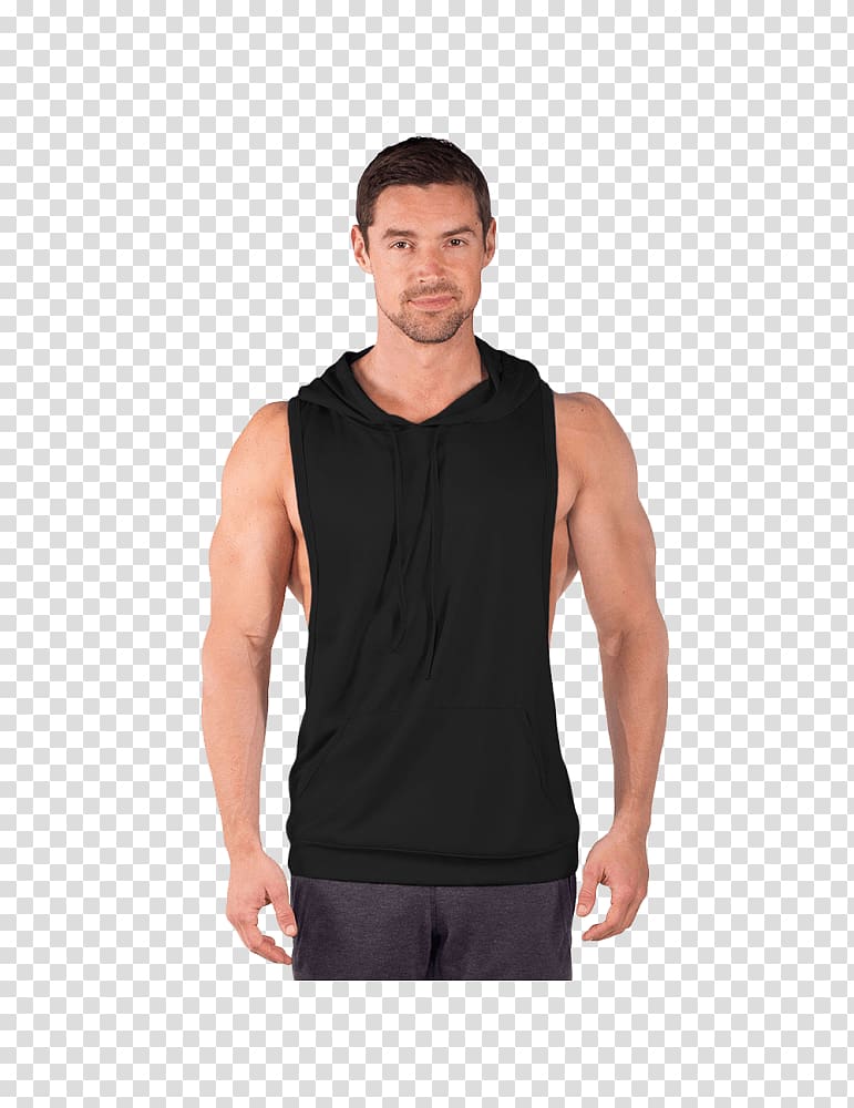 T-shirt Hoodie Top Gilets Sleeveless shirt, T-shirt transparent background PNG clipart