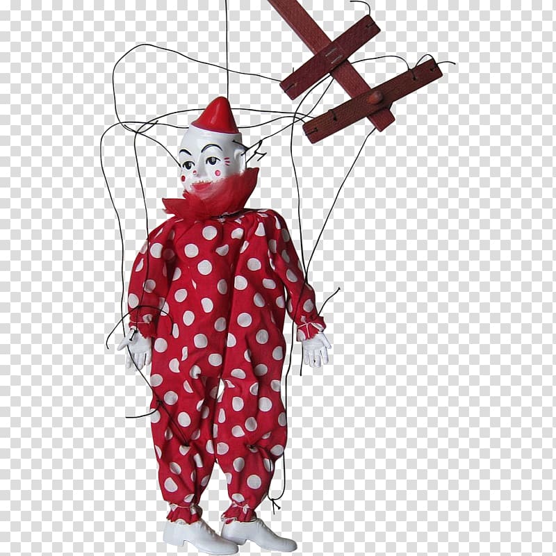 Puppet Marionette Doll Clown 1960s, doll transparent background PNG clipart